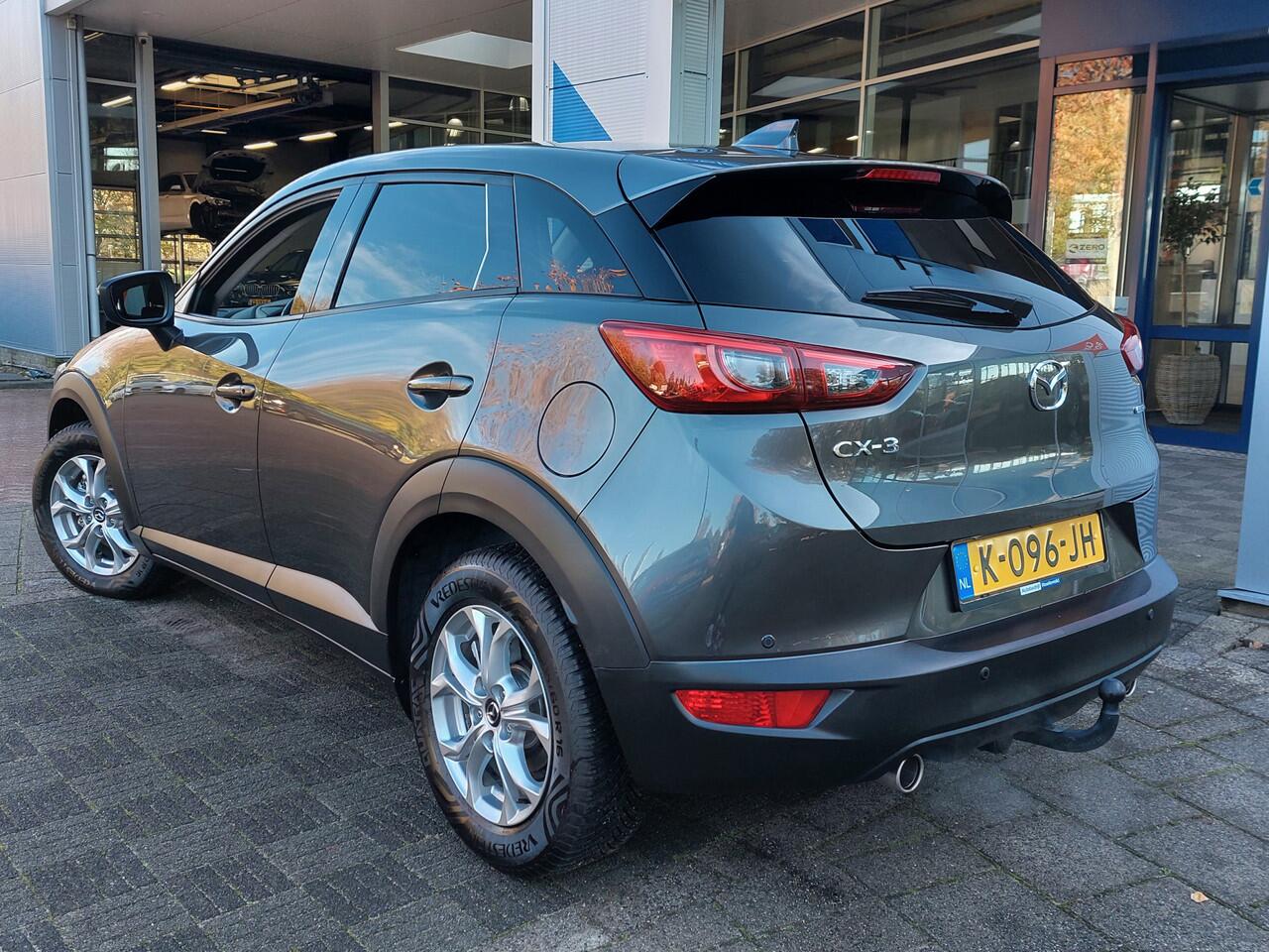 Mazda CX-3 2.0 SkyActiv-G 121pk Automaat Comfort | Origineel NL | Navi | Clima | Cruise | Dodehoek+Rijstrook+Licht+Regensensor | Keyless Start | Stoelverwarming | Pdc | Privacy Glass | 16''lm