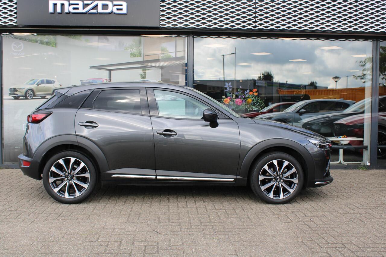 Mazda CX-3 2.0 SkyActiv-G 121 Luxury , Automaat, Half Leder, Navi, HUD, Clima, Cruise, Camera, PDC, Apple Carplay, LMV 18 Inch, Stoelverwarming
