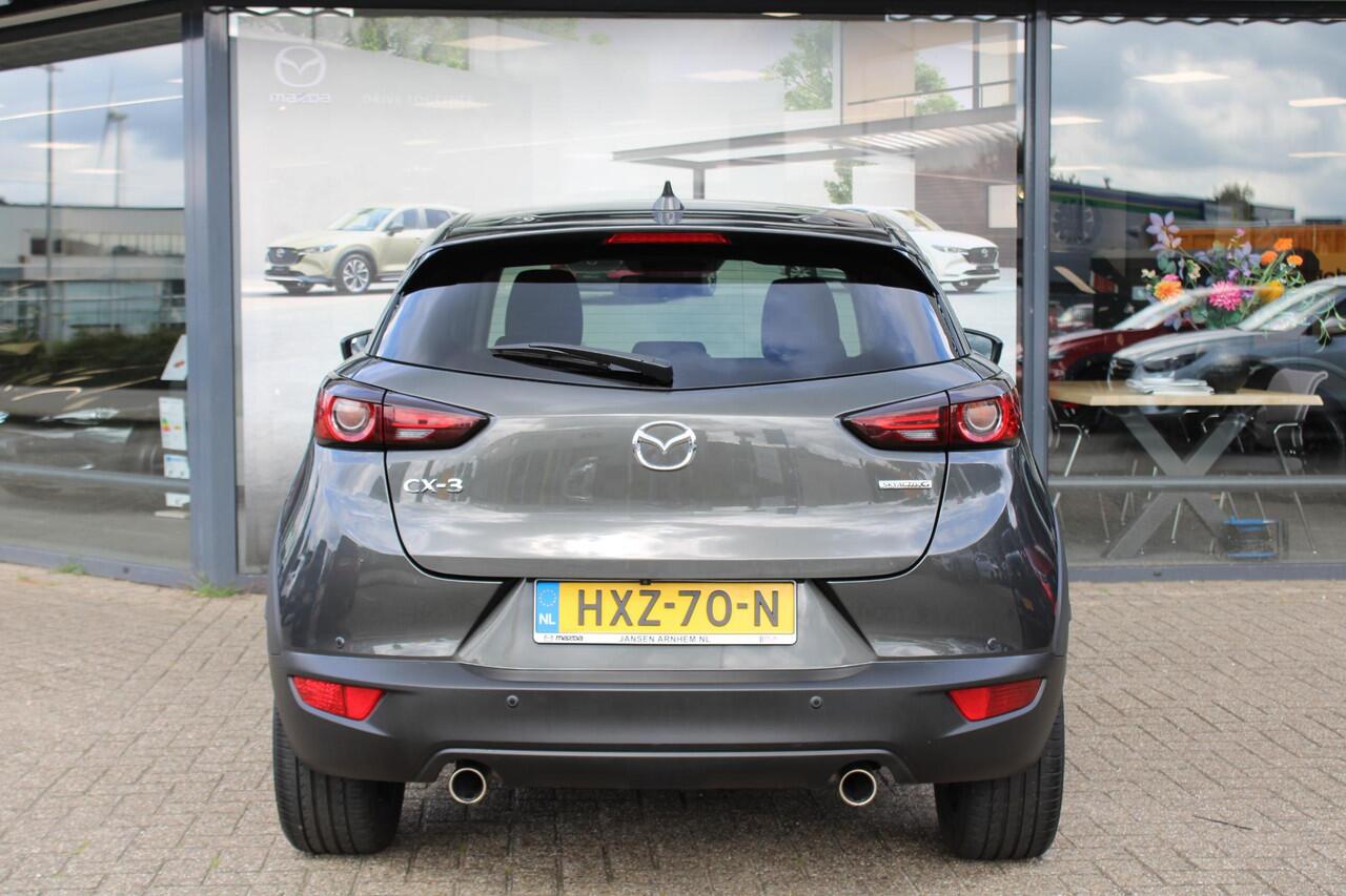 Mazda CX-3 2.0 SkyActiv-G 121 Luxury , Automaat, Half Leder, Navi, HUD, Clima, Cruise, Camera, PDC, Apple Carplay, LMV 18 Inch, Stoelverwarming