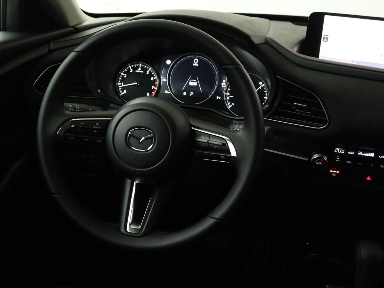 Mazda CX-30 2.5 e-SkyActiv-G M Hybrid Nagisa automaat | Navigatie | Camera | LM velgen | Half leder | Elektrisch verstelb. bestuurdersstoel met geheugen |