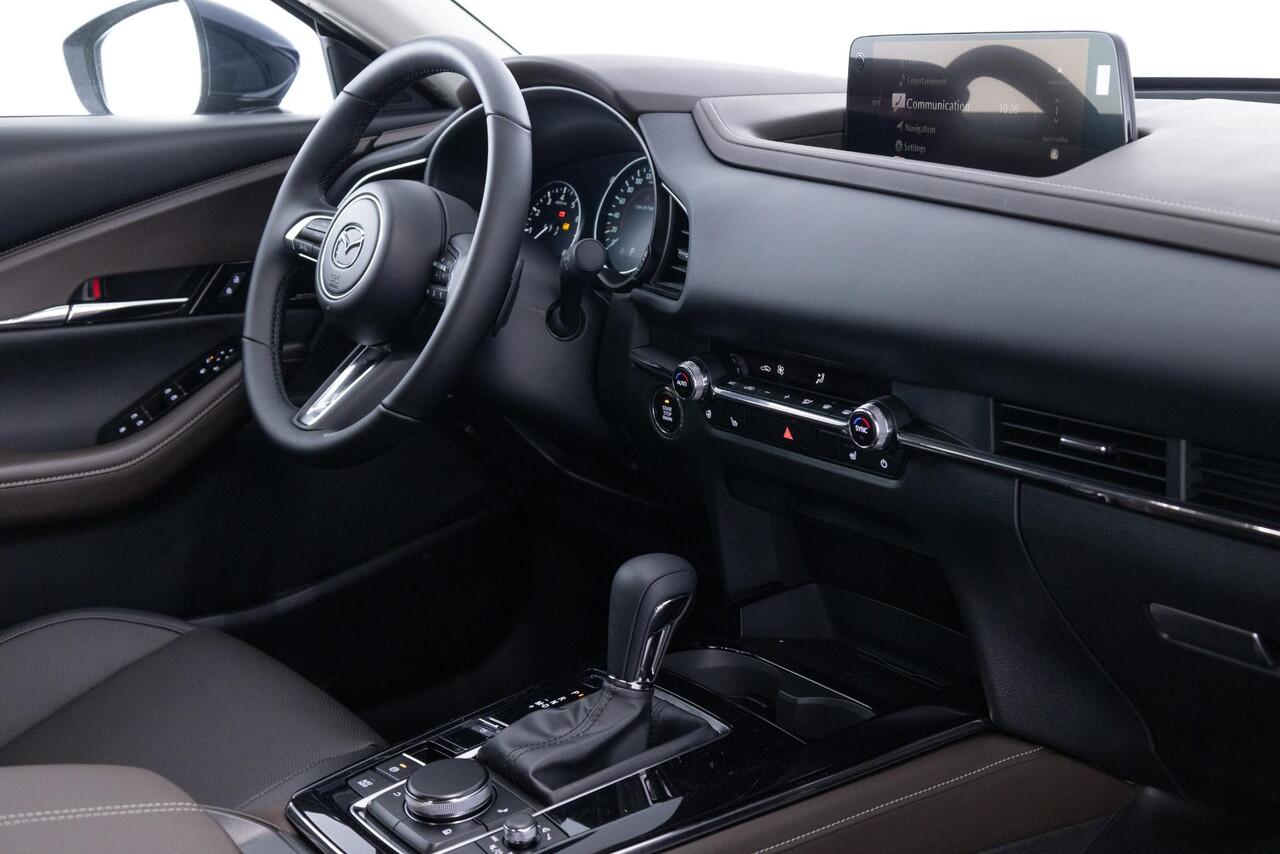 Mazda CX-30 2.0 e-SkyActiv-X 186pk M Hybrid Takumi BLACK LEATHER PACK | AUTOMAAT | 6 JAAR GARANTIE | NIEUW | BOUWJAAR 29-09-2025 | DIREKT RIJDEN |