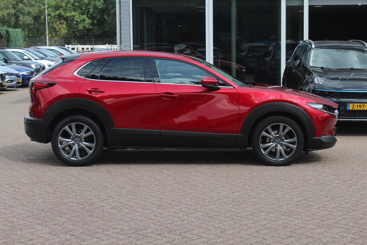 Mazda CX-30 2.0 e-SkyActiv-X M Hybrid Luxury / Schiufdak / 360Camera / Head-up / Leder / 18'' / Navigatie / Stoelverwarming / DAB / ACC