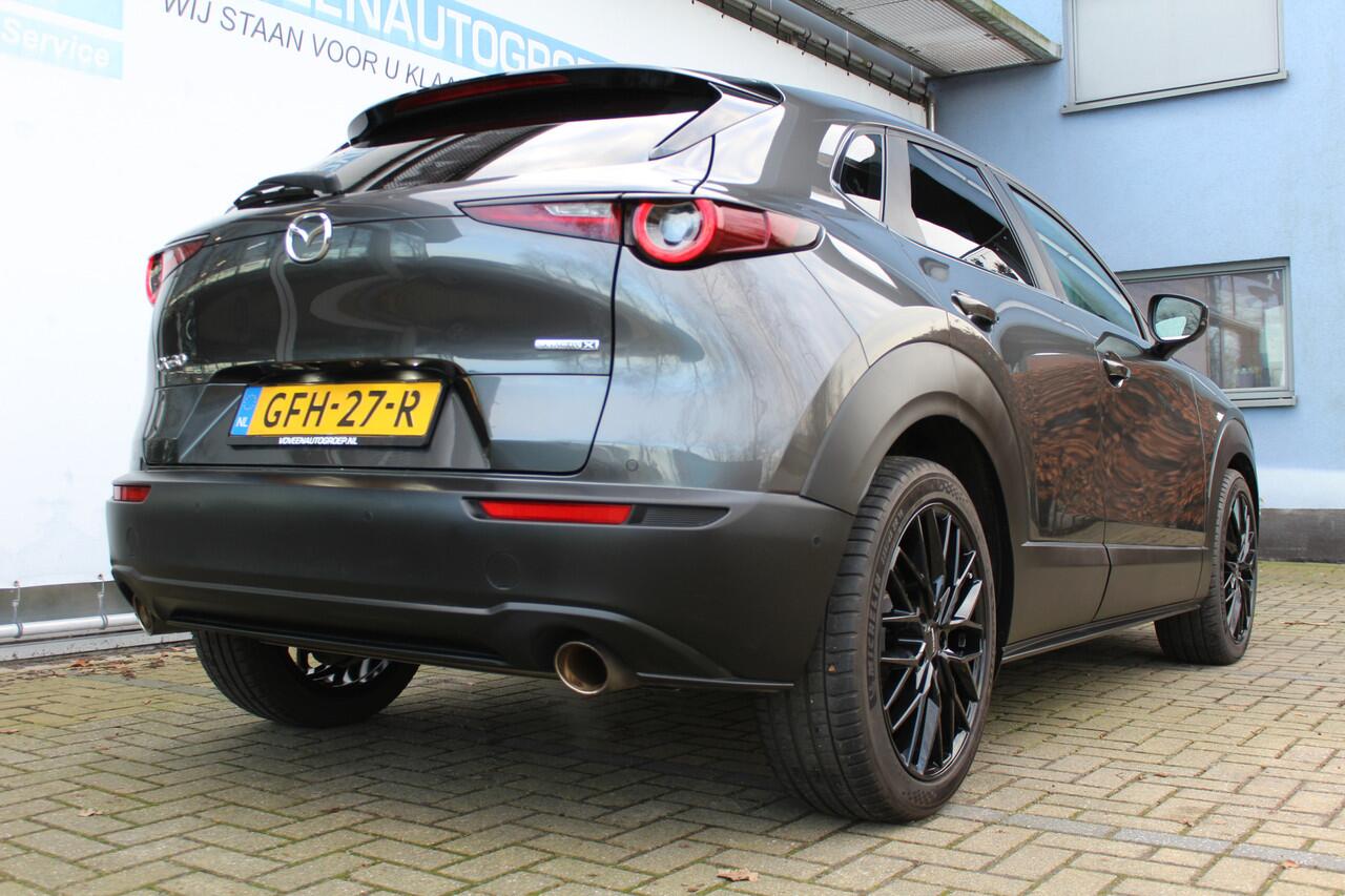 Mazda CX-30 2.0 e-SkyActiv-X M Hybrid Comfort | Incl. 12 maanden Garantie | 360* Camera | Adaptive cruise controle | Lane assist | Stoel/Stuur verwarming | Elektrische kofferbakklep | Dodenhoeksensoren | Keyless start | Head-Up Display | Parkeersensoren V+A | Climate