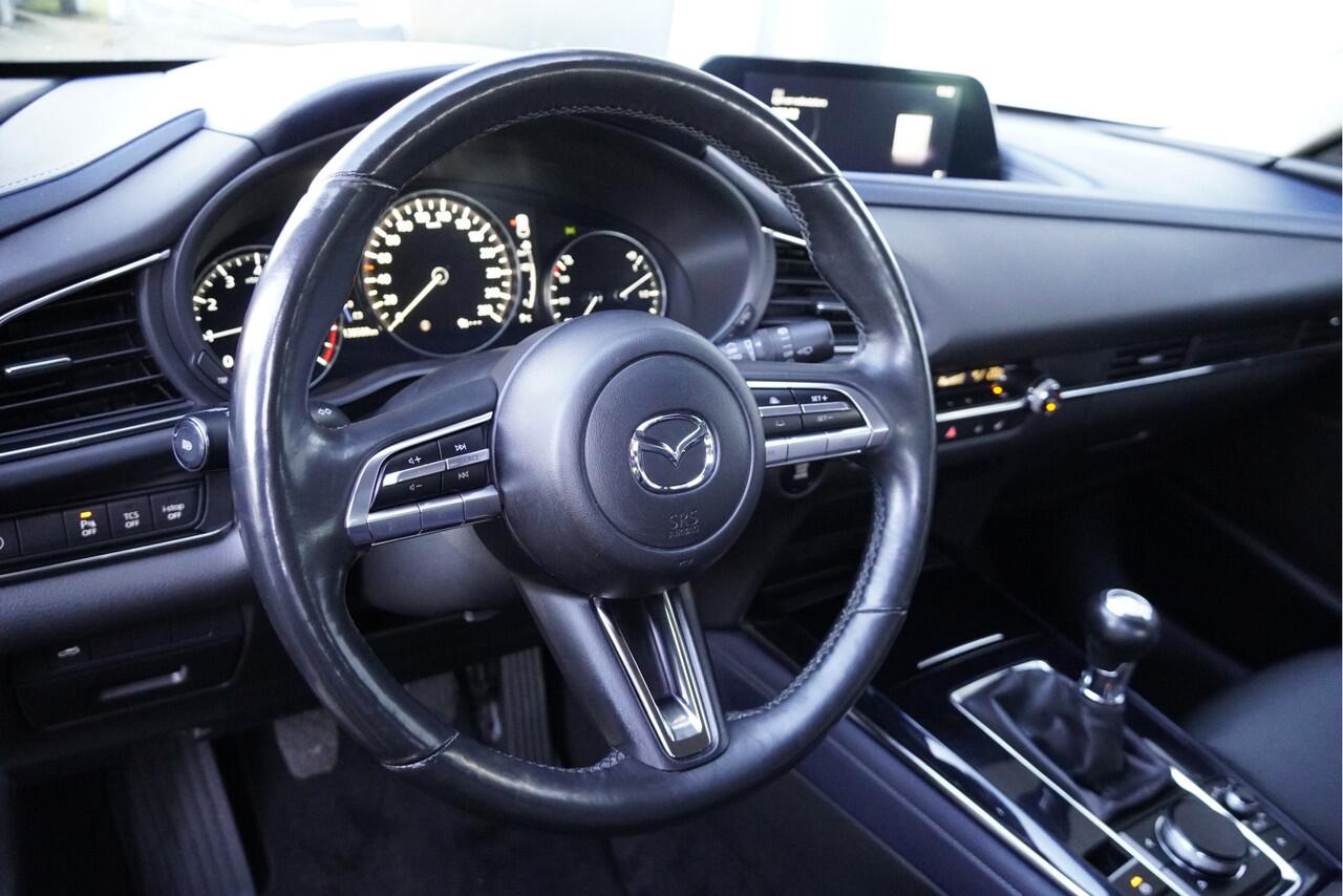 Mazda CX-30 2.0 e-SkyActiv-X M Hybrid 180PK! Comfort BJ2020 Lmv 18" | Led | Pdc | Navi | Keyless entry | Elektrische achterklep | Achteruitrijcamera | Climate control | Cruise control | Verwarmde voorstoelen | Verwarmd stuurwiel | Getint glas