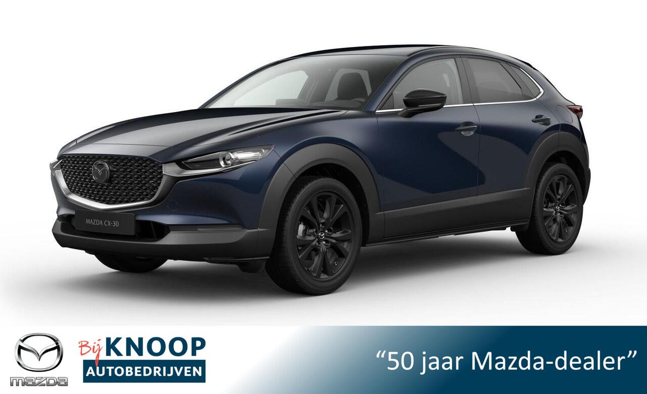 Mazda CX-30 2.0 e-SkyActiv-X M Hybrid Homura 186PK Automaat: ¤ 3.100,- VOORRAADKORTING