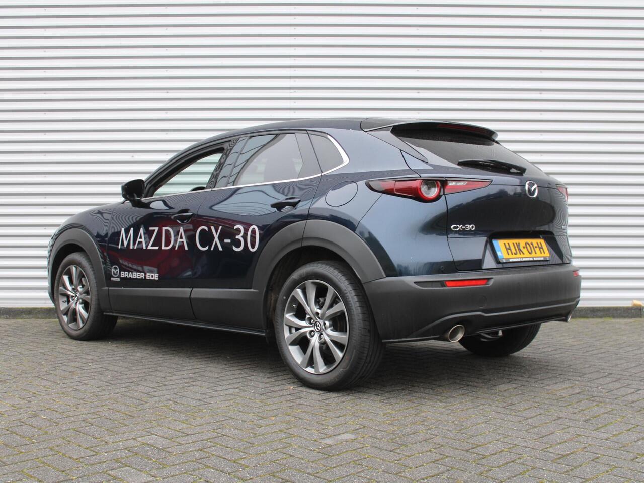 Mazda CX-30 2.0 e-SkyActiv-X M Hybrid Homura | Camera | Cruise adapt. | Stoelverwarming | 18" LM | Elek. achterklep | HUD | LED |