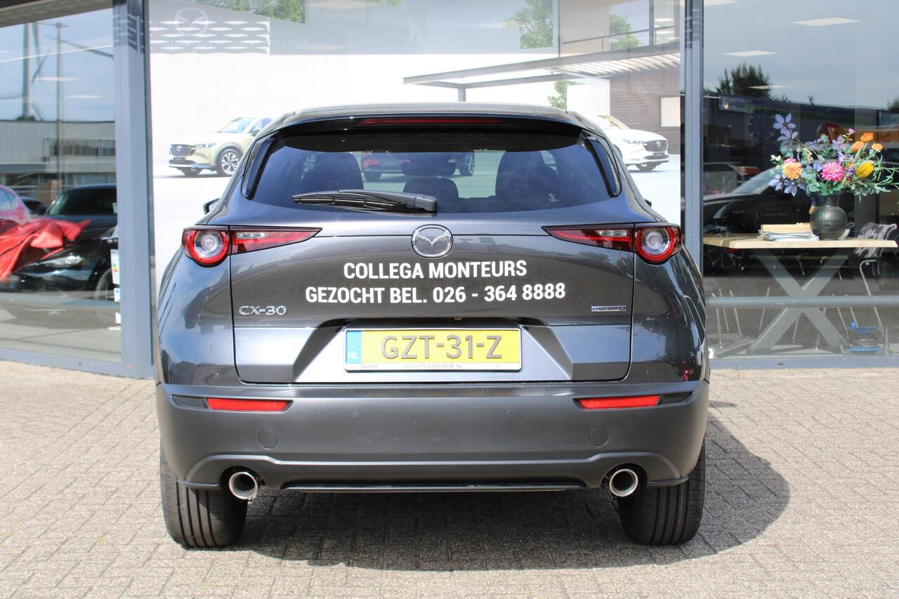 Mazda CX-30 2.0 e-SkyActiv-X 186 M Hybrid Homura , Demovoordeel ¤ 5.800,-, Automaat, Navi, Adap.Cruise, Clima, Apple Carplay, Camera, PDC, HUD, Stoelverwarming, 18" LMV