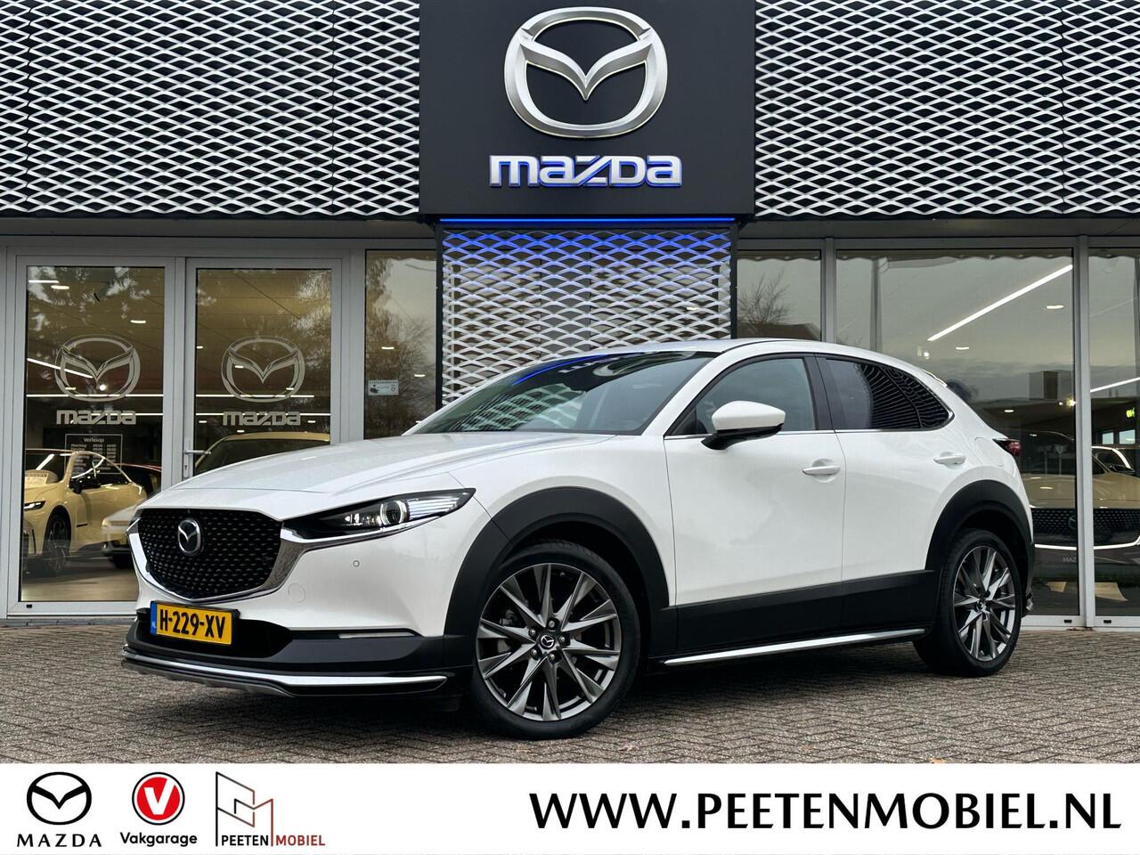 Mazda CX-30 2.0 e-SkyActiv-X M Hybrid Luxury AUTOMAAT | SCHUIFKANTELDAK | 360 CAMERA | AFNEEMBARE TREKHAAK | AERO PACK |