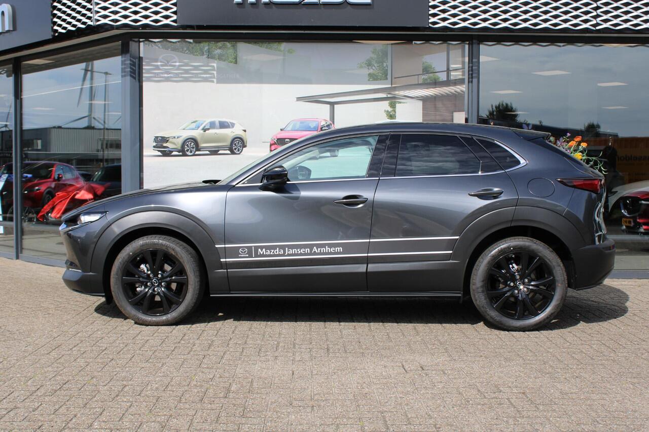 Mazda CX-30 2.0 e-SkyActiv-X 186 M Hybrid Homura , Demovoordeel ¤ 5.800,-, Automaat, Navi, Adap.Cruise, Clima, Apple Carplay, Camera, PDC, HUD, Stoelverwarming, 18" LMV