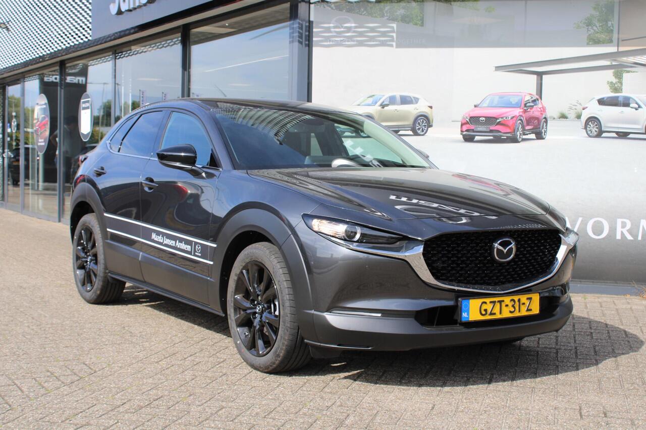 Mazda CX-30 2.0 e-SkyActiv-X 186 M Hybrid Homura , Demovoordeel ¤ 5.800,-, Automaat, Navi, Adap.Cruise, Clima, Apple Carplay, Camera, PDC, HUD, Stoelverwarming, 18" LMV