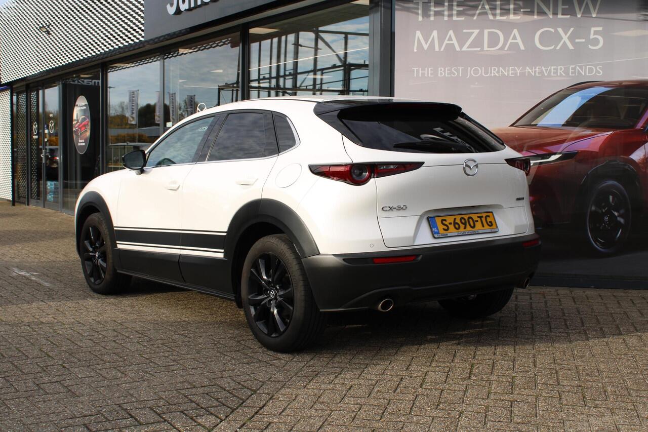 Mazda CX-30 2.0 e-SkyActiv-G 150 Homura , Trekhaak, Navi, Adap.Cruise, Clima, Camera, Apple Carplay, Android Auto, Stoelverwarming, Elek.Achterklep, LMV 18 Inch, PDC, HUD, LKA, BSM
