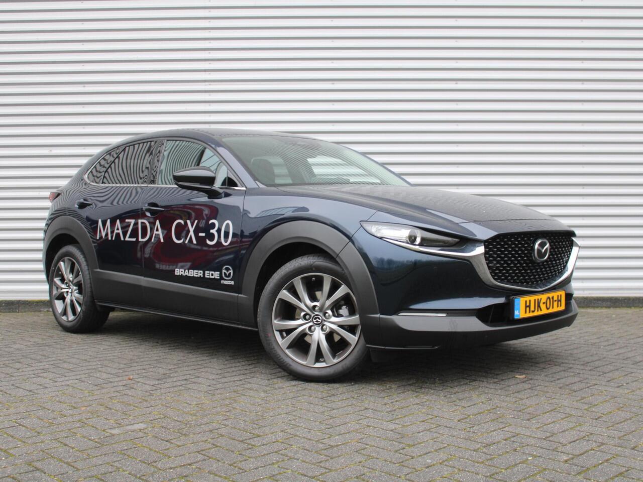 Mazda CX-30 2.0 e-SkyActiv-X M Hybrid Homura | Camera | Cruise adapt. | Stoelverwarming | 18" LM | Elek. achterklep | HUD | LED |