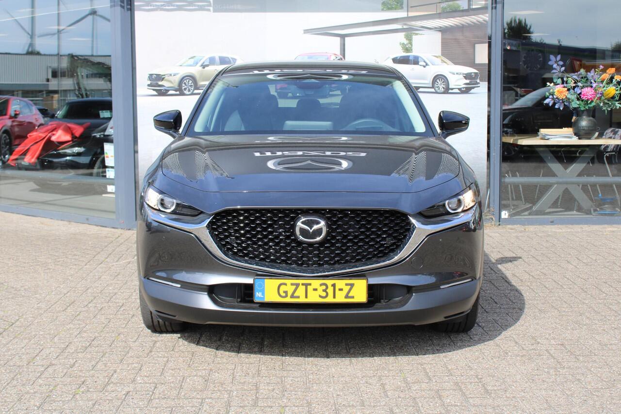 Mazda CX-30 2.0 e-SkyActiv-X 186 M Hybrid Homura , Demovoordeel ¤ 4.800,-, Automaat, Navi, Adap.Cruise, Clima, Apple Carplay, Camera, PDC, HUD, Stoelverwarming, 18" LMV