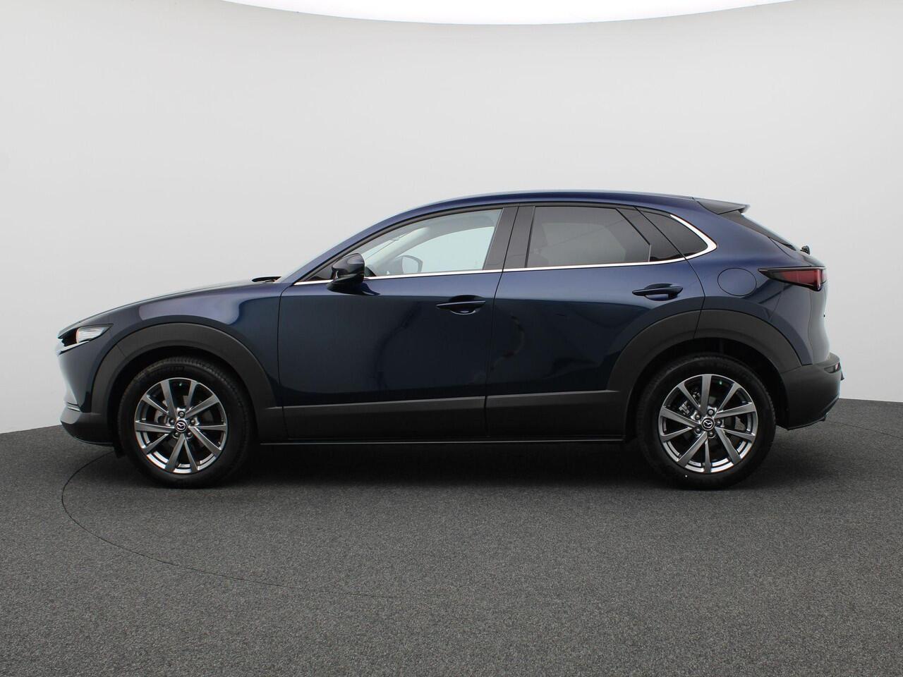Mazda CX-30 2.0 e-SkyActiv-X M Hybrid Homura 186PK Aut. Head-up display, Trekhaak, Dodehoek detectie, Keyless, Elektr. Achterklep, Stoelverwarming, 18" LM Velgen, Adaptieve Cruise Control, Camera