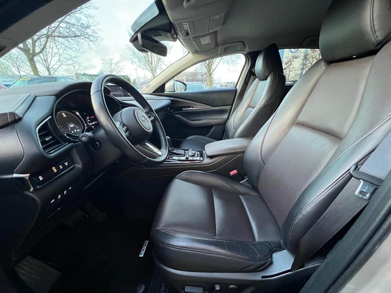 Mazda CX-30 2.0 e-SkyActiv-X M Hybrid Luxury AUTOMAAT | LEDER | Bose AUDIO | EL.A. KLEP | CAMERA | STOEL- en STUUR VERWARMING | APPLE CARPLAY | HEAD-UP DISPLAY | NED. AUTO | GARANTIE t/m 01-2029 |
