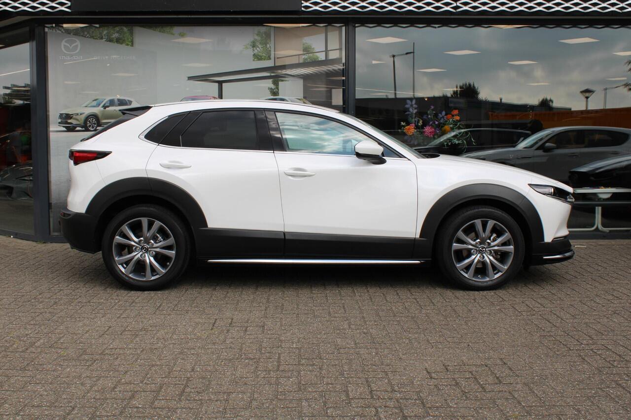 Mazda CX-30 2.0 e-SkyActiv-X186 M Hybrid Luxury , Automaat, Trekhaak, Schuifdak, Aero Pakket, Leder, Adap.Cruise, Bose, LMV 18 Inch, HUD, Stuur/Stoelverwarming