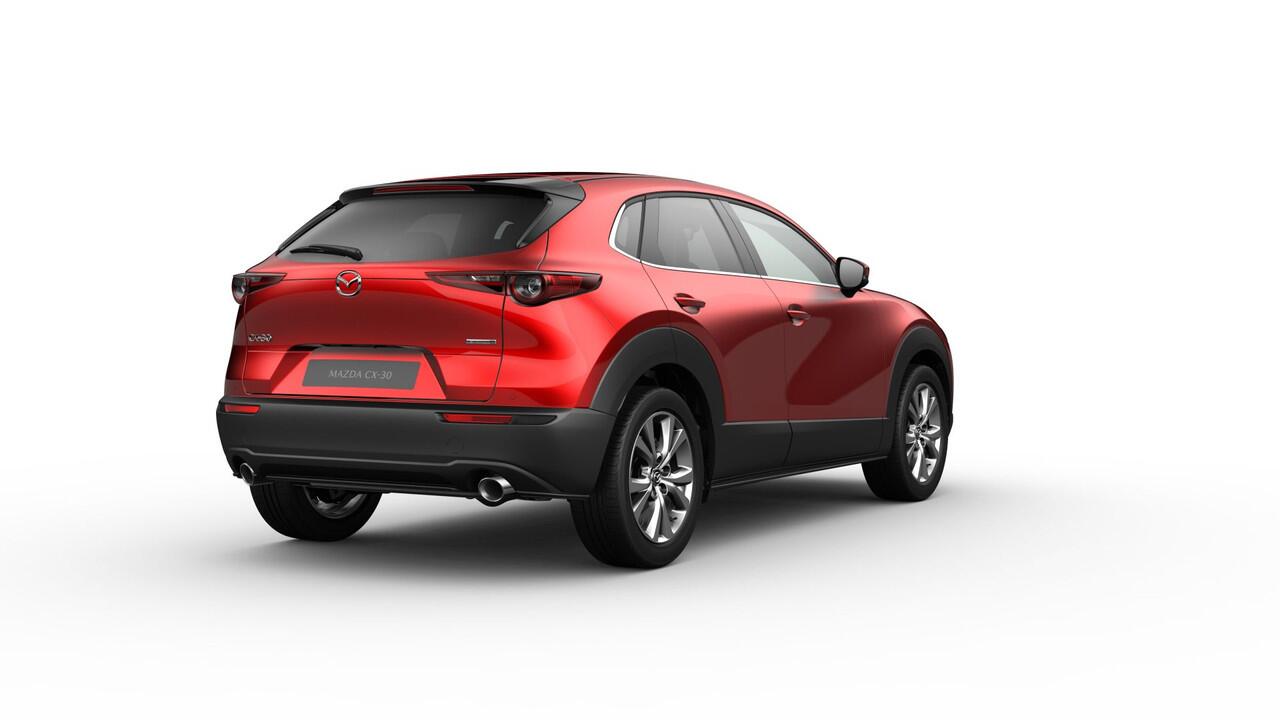 Mazda CX-30 2.5 e-SkyActiv-G M AUTOMAAT Hybrid Exc-l Bns Edition NAVI | CAMERA RONDOM | WINTERPAKKET 43.740,- -¤ 3000 inruilvoordeel 6 JAAR GARANTIE!