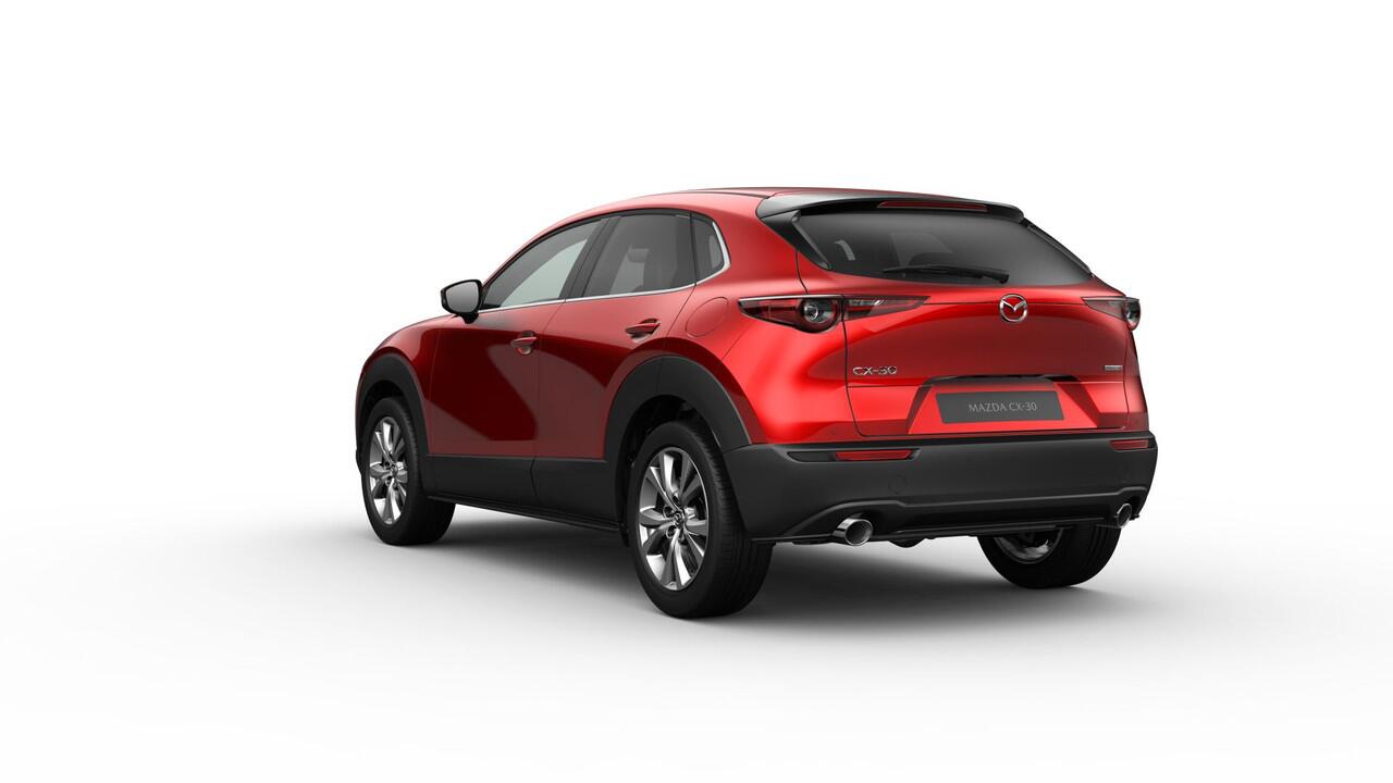 Mazda CX-30 2.5 e-SkyActiv-G M AUTOMAAT Hybrid Exclusive-line NAVI | ACHTERUITRIJCAMERA | BOSE | 18 INCH LMV 46.150,- -¤ 3000 inruilvoordeel 6 JAAR GARANTIE!