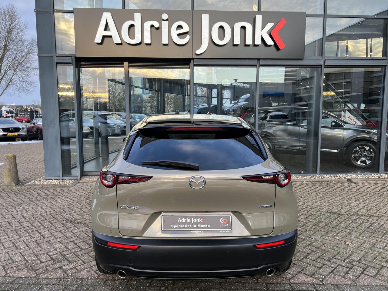 Mazda CX-30 2.5 e-SkyActiv-G M Hybrid Takumi | AUTOMAAT |LEDER | Bose AUDIO | 360 CAMERA | EL.A.KLEP | Bijna NIEUWE AUTO | ¤ 9.500,- voordeel!!!