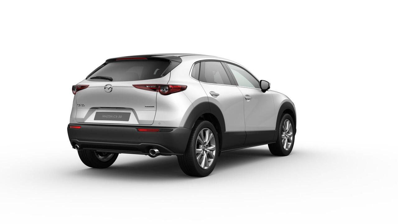 Mazda CX-30 2.5 e-SkyActiv-G M AUTOMAAT Hybrid Exc-l Bns Edition NAVI | CAMERA RONDOM | WINTERPAKKET 43.390,- -¤ 3000 inruilvoordeel 6 JAAR GARANTIE!