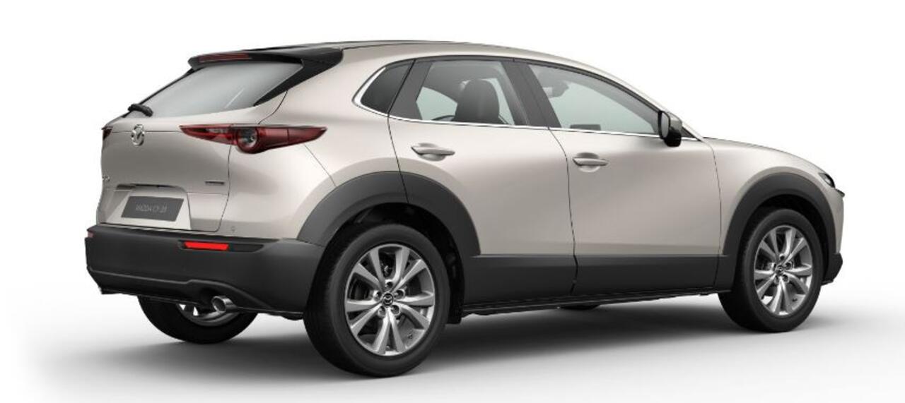 Mazda CX-30 2.5 e-SkyActiv-G M AUTOMAAT Hybrid Centre-line NAVI | 18 INCH LMV | LED | APPLE CARPLAY / ANDROID 41.290,- ¤ 3000 inruilvoordeel 6 JAAR GARANTIE!