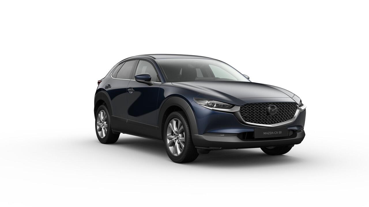 Mazda CX-30 2.5 e-SkyActiv-G M AUTOMAAT Hybrid Exclusive-line NAVI | ACHTERUITRIJCAMERA | BOSE | 18 INCH LMV 45.800,- -¤ 3000 inruilvoordeel 6 JAAR GARANTIE!