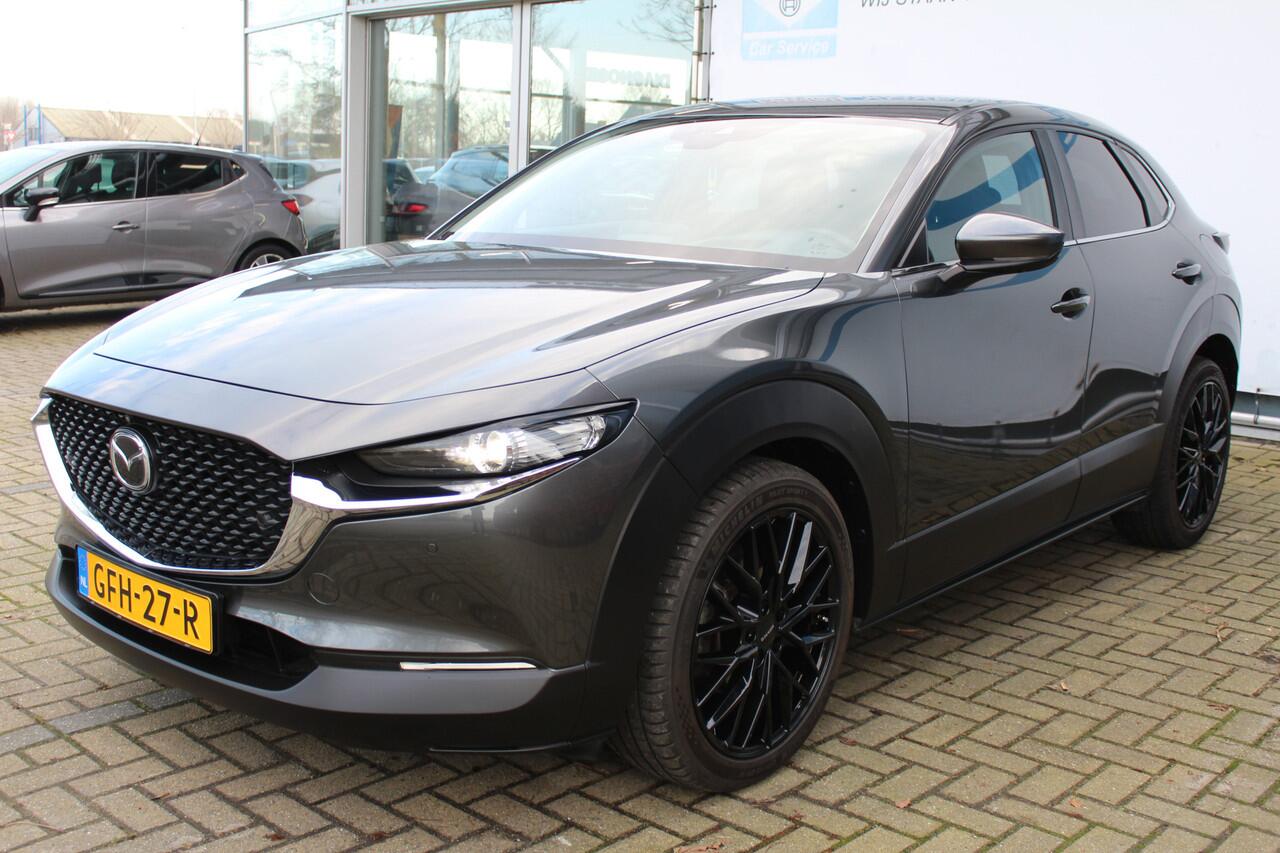 Mazda CX-30 2.0 e-SkyActiv-X M Hybrid Comfort | Incl. 12 maanden Garantie | 360* Camera | Adaptive cruise controle | Lane assist | Stoel/Stuur verwarming | Elektrische kofferbakklep | Dodenhoeksensoren | Keyless start | Head-Up Display | Parkeersensoren V+A | Climate
