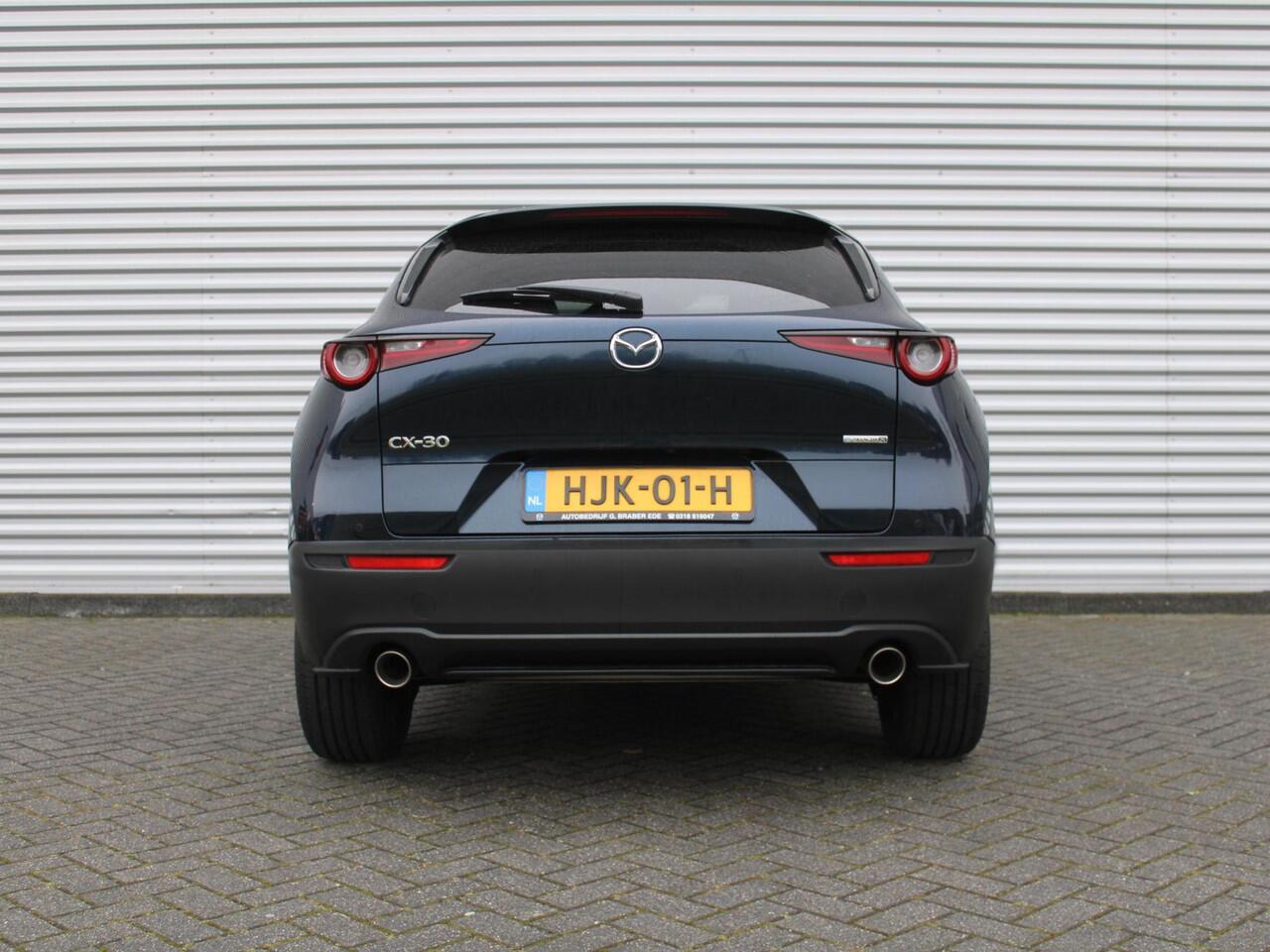 Mazda CX-30 2.0 e-SkyActiv-X M Hybrid Homura | Camera | Cruise adapt. | Stoelverwarming | 18" LM | Elek. achterklep | HUD | LED |