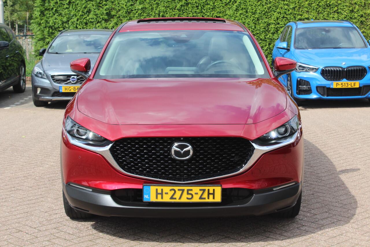 Mazda CX-30 2.0 e-SkyActiv-X M Hybrid Luxury / Schiufdak / 360Camera / Head-up / Leder / 18'' / Navigatie / Stoelverwarming / DAB / ACC
