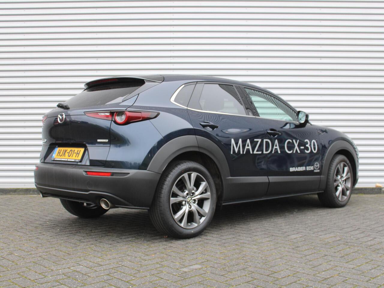 Mazda CX-30 2.0 e-SkyActiv-X M Hybrid Homura | Camera | Cruise adapt. | Stoelverwarming | 18" LM | Elek. achterklep | HUD | LED |
