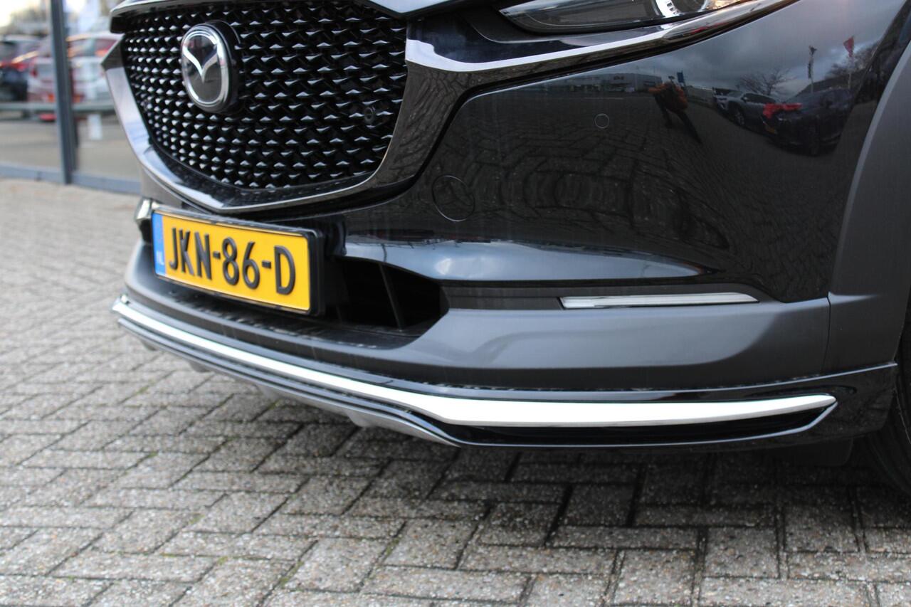 Mazda CX-30 2.0 e-SkyActiv-X 186 M Hybrid Nagisa , Demovoordeel ¤ 7.500,-, Automaat, Aero/Accessoires Pakket, Adap. Cruise, Bose, Clima, LMV 18 Inch, Camera, PDC, Navi, HUD, Apple Carplay