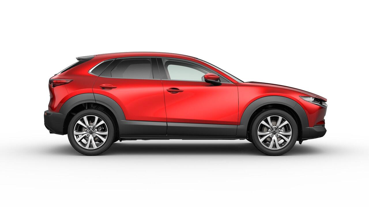 Mazda CX-30 2.5 e-SkyActiv-G M AUTOMAAT Hybrid Exc-l Bns Edition NAVI | CAMERA RONDOM | WINTERPAKKET 43.740,- -¤ 3000 inruilvoordeel 6 JAAR GARANTIE!