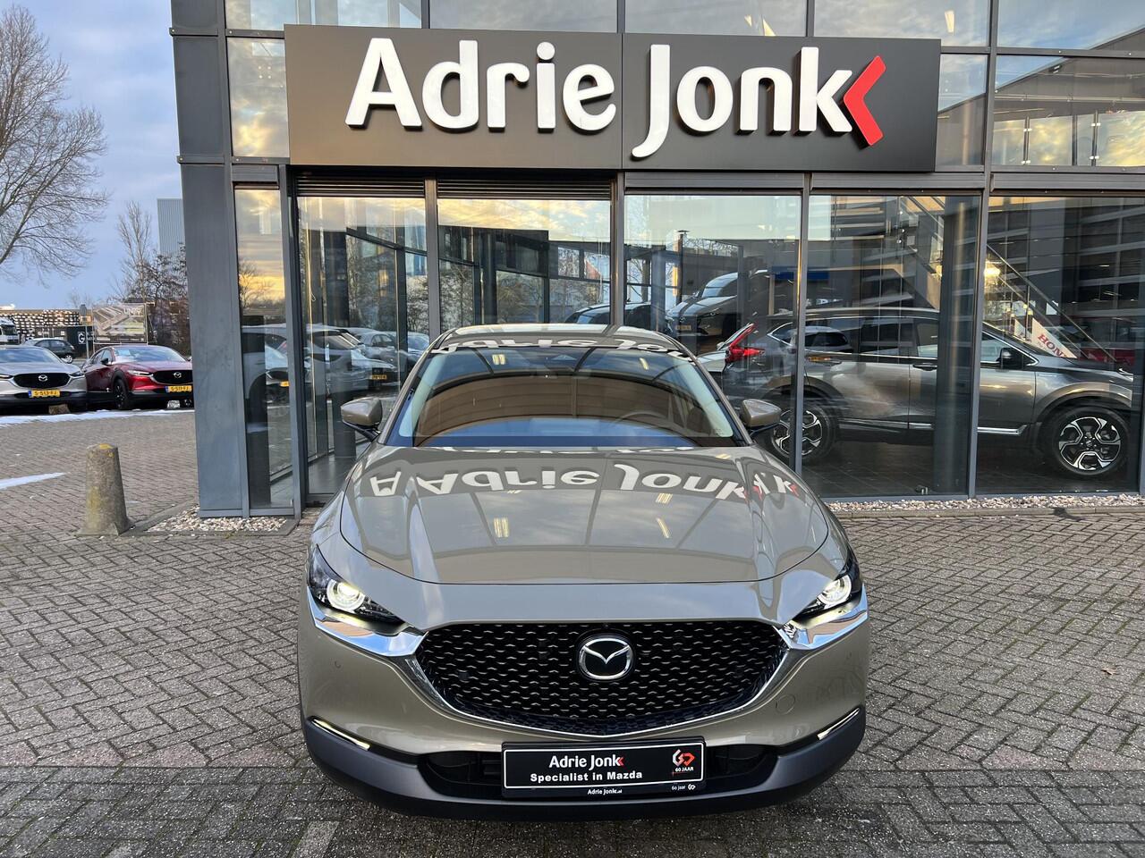 Mazda CX-30 2.5 e-SkyActiv-G M Hybrid Takumi | AUTOMAAT |LEDER | Bose AUDIO | 360 CAMERA | EL.A.KLEP | Bijna NIEUWE AUTO | ¤ 9.500,- voordeel!!!