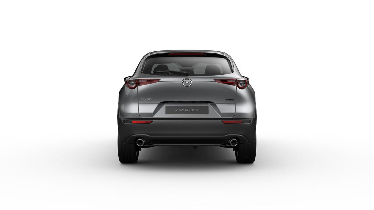 Mazda CX-30 Exclusive-Line - Black Comfort Pack & Driver Assistance & Sound Pack & Design Pack & Sunroof Pack | 18-inch lichtmetalen velgen, Silver | 360° View Monitor | 7-inch digitale meterset