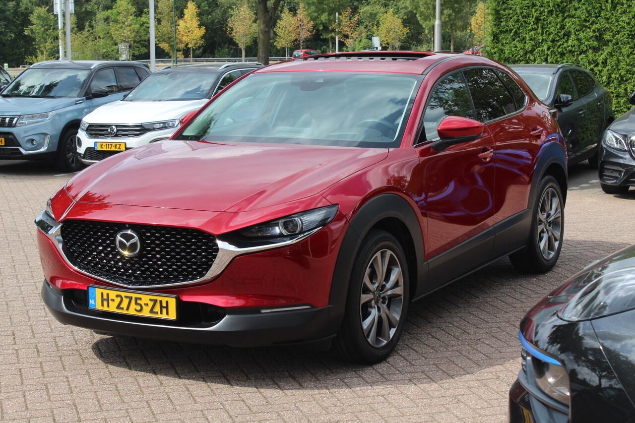 Mazda CX-30 2.0 e-SkyActiv-X M Hybrid Luxury / Schiufdak / 360Camera / Head-up / Leder / 18'' / Navigatie / Stoelverwarming / DAB / ACC