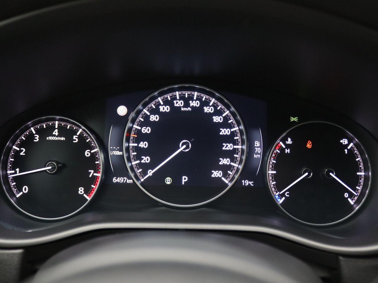 Mazda CX-30 2.0 e-SkyActiv-X M Hybrid Homura 186PK Aut. Head-up display, Trekhaak, Dodehoek detectie, Keyless, Elektr. Achterklep, Stoelverwarming, 18" LM Velgen, Adaptieve Cruise Control, Camera