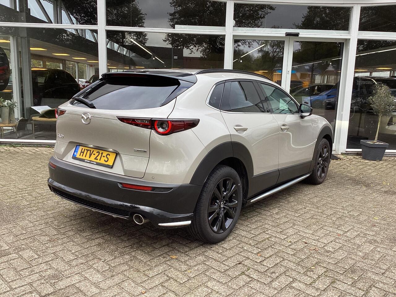 Mazda CX-30 2.0 e-SkyActiv-X M Hybrid Homura 186 PK motor / Aeropakket / Roofrails / Dorpelbeschermers/ Sportpakket/ Navigatie/ Apple Carplay/ Android Auto/ Automaat