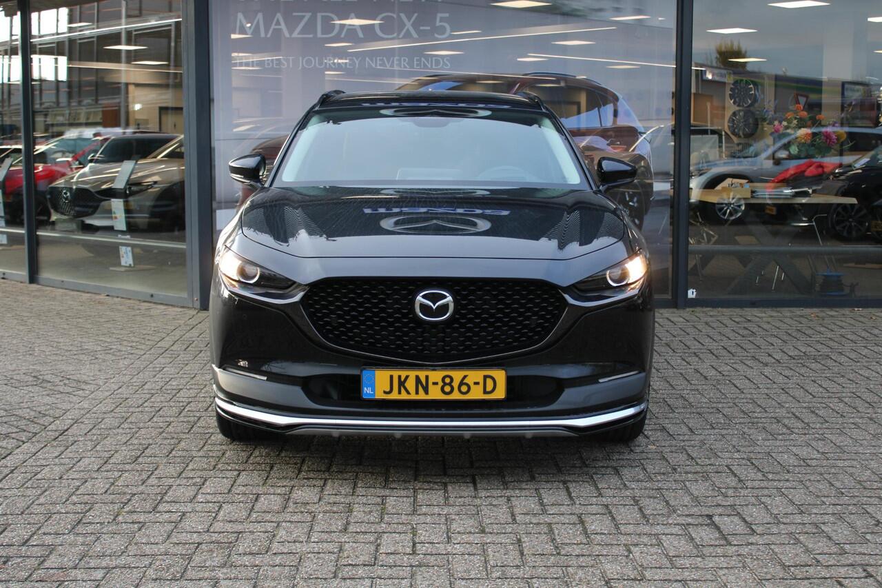 Mazda CX-30 2.0 e-SkyActiv-X 186 M Hybrid Nagisa , Demovoordeel ¤ 7.500,-, Automaat, Aero/Accessoires Pakket, Adap. Cruise, Bose, Clima, LMV 18 Inch, Camera, PDC, Navi, HUD, Apple Carplay