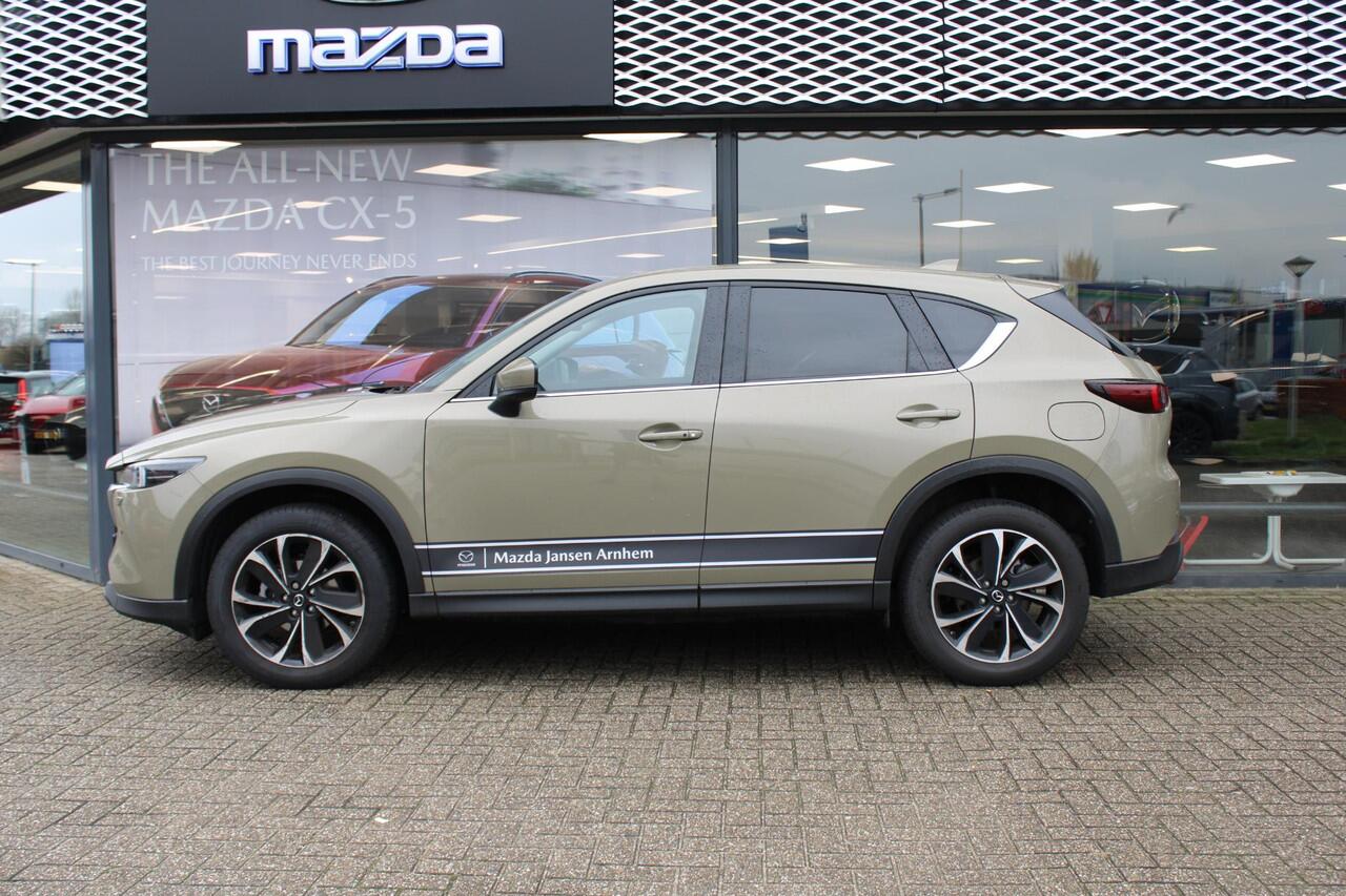 Mazda CX-5 2.0 e-SkyActiv-G M Hybrid 165 Exclusive-Line , Demovoordeel ¤ 7.100-, Leder Pack, Adap.Cruise, Navi, Apple Carplay, 360 Camera, PDC, HUD, Stoelverwarming/ventilatie, 19" LMV