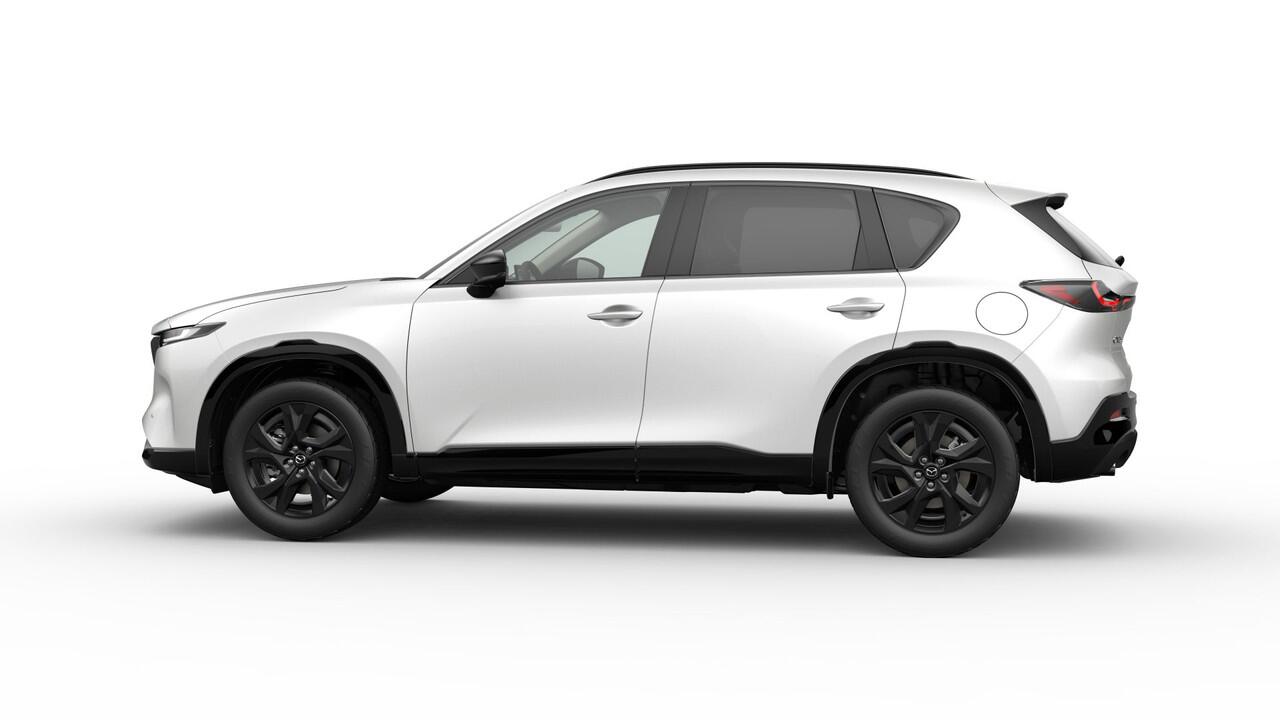 Mazda CX-5 Homura - Zwart lederen interieur | 19-inch lichtmetalen velgen, Black | Alarmsysteem | Automatisch dimmende binnenspiegel met randloos design