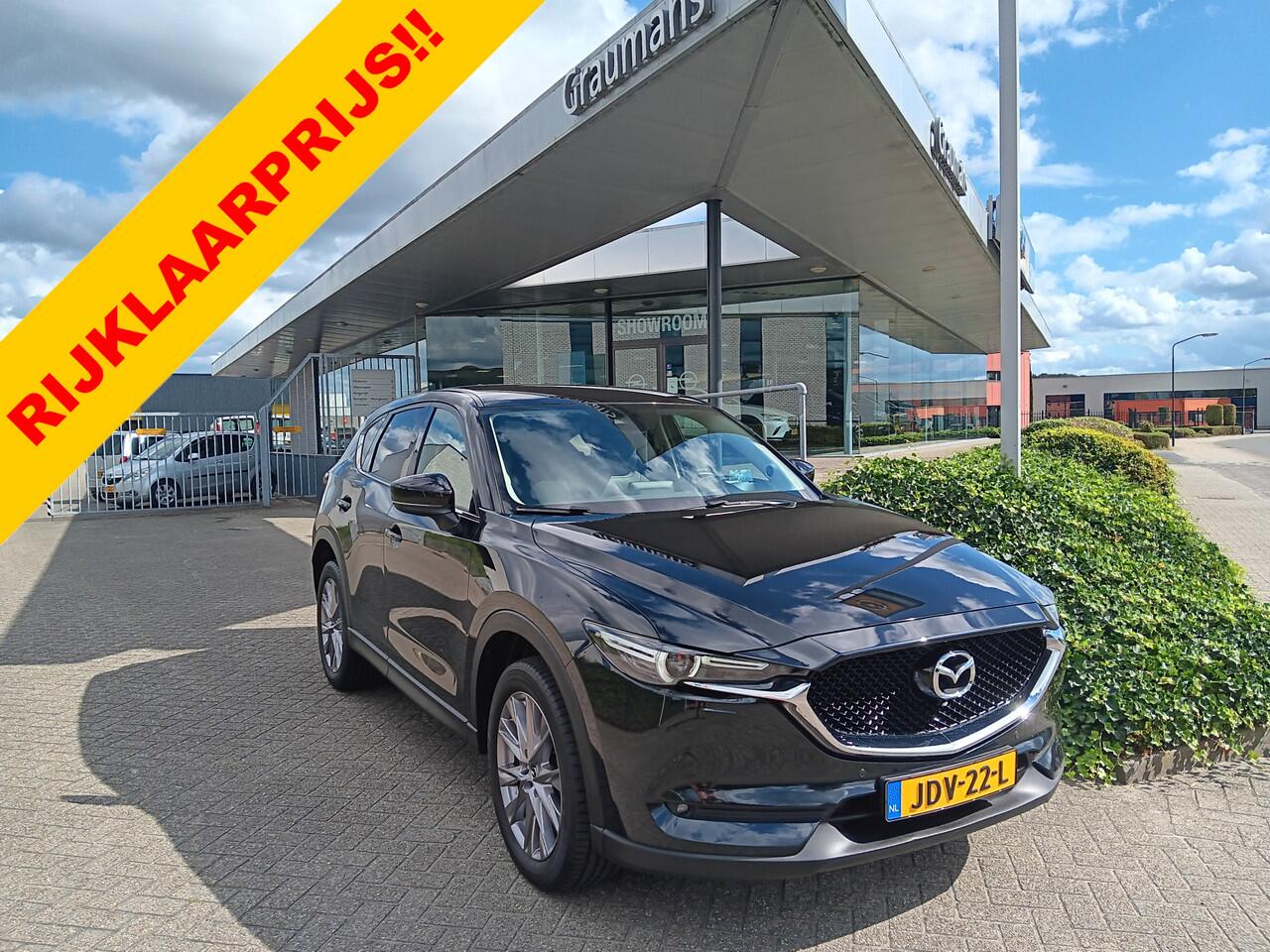 Mazda CX-5 2.0 SkyActiv-G 165 Luxury AUTOMAAT, Leder, Navi, Clima, Head-up, etc. incl. 12 MND BOVAGGARANTIE stoelkoeling voor, stoelverwarming voor én achter, zeer compleet!