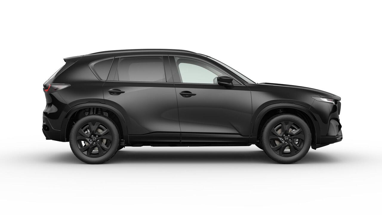 Mazda CX-5 Homura - Tan lederen interieur | 19-inch lichtmetalen velgen, Black | Alarmsysteem | Automatisch dimmende binnenspiegel met randloos design