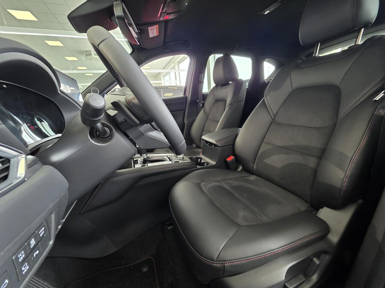 Mazda CX-5 2.0 e-SkyActiv-G M Hybrid 165 Homura ¤ 7.500,- korting | Elektrische stoelen met geheugenstand | Stoelkoeling en Verwarming | Stuurverwarming | 360 Camera | Bose | Adaptieve cruise control | Head-up Display |