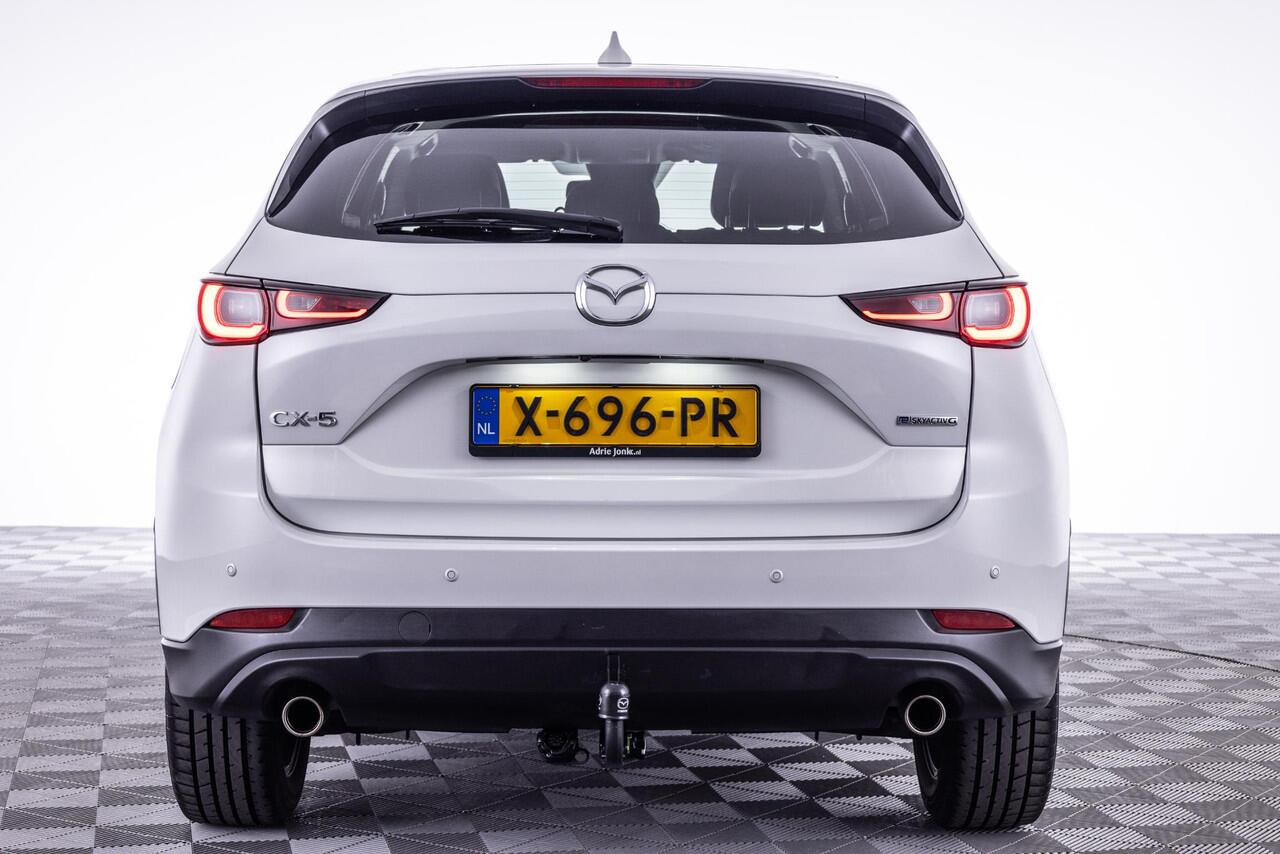 Mazda CX-5 2.0 e-SkyActiv-G M Hybrid 165 Exclusive-Line AUTOMAAT | TREKHAAK | BLACK COMFORT PACK | EL. A.KLEP | Bose AUDIO | STOEL VENTILATIE | APPLE CARPLAY/ANDROID AUTO | 2000kg TREK GEWICHT | NED. AUTO | *6JAAR GARANTIE |