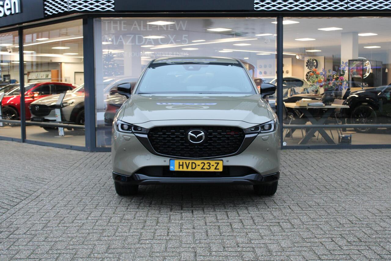 Mazda CX-5 2.0 e-SkyActiv-G M Hybrid 165 Homura , Demovoordeel ¤ 7.100-, Leder Pack, Adap.Cruise, Navi, Apple Carplay, 360 Camera, PDC, HUD, Stoelverwarming/ventilatie, 19" LMV