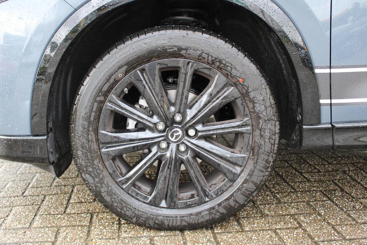Mazda CX-5 2.0 e-SkyActiv-G M Hybrid 165 Homura & Comfort Pack, Demovoordeel ¤ 7.390-, Navi, Adap.Cruise, Clima, Leder, Apple Carplay, 360 Camera, PDC, HUD, Stoelverwarming/ventilatie, 19" LMV, Elek.Achterklep