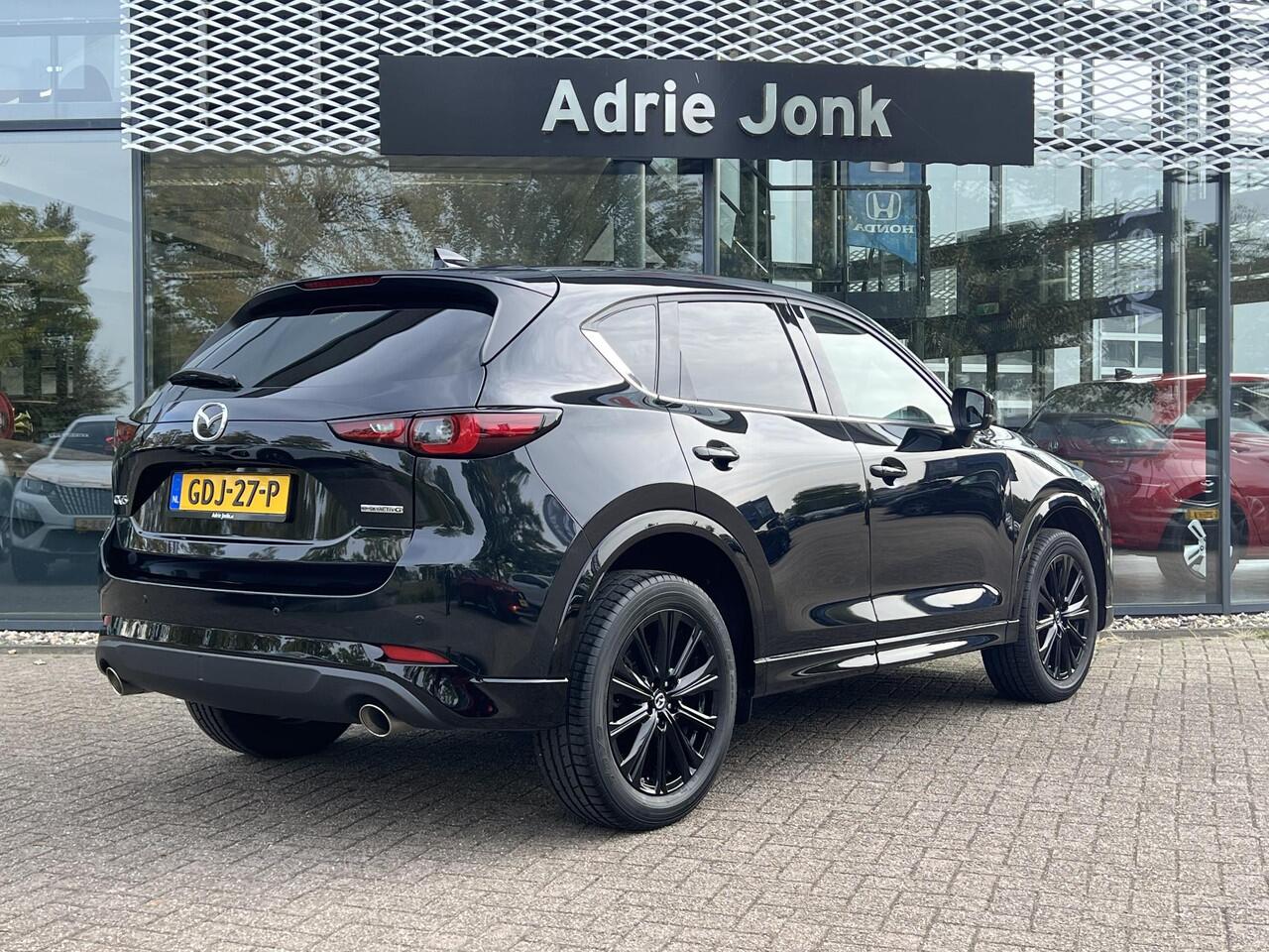 Mazda CX-5 2.0 e-SkyActiv-G M Hybrid 165 Homura AUTOMAAT | COMFORT PACK | ELEKTR.ACHTEKLEP | ELEKTR. STOELEN | 360° GRADEN CAMERA | STOEL- EN STUURVERWARMING | STOELVENTILATIE | LEDER | BOSE AUDIO |PARKEERSENSOREN V+A | NED. AUTO |