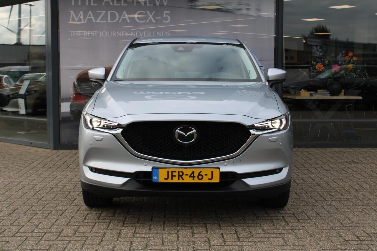 Mazda CX-5 2.5 4WD SkyActiv-G 194 Sportive , Automaat, Trekhaak, Half Leder, Bose, 360 Camera, Adap. Cruise, LMV 19 Inch, AWD, Clima, Stoelverwarming, Stuurverwarming, HUD