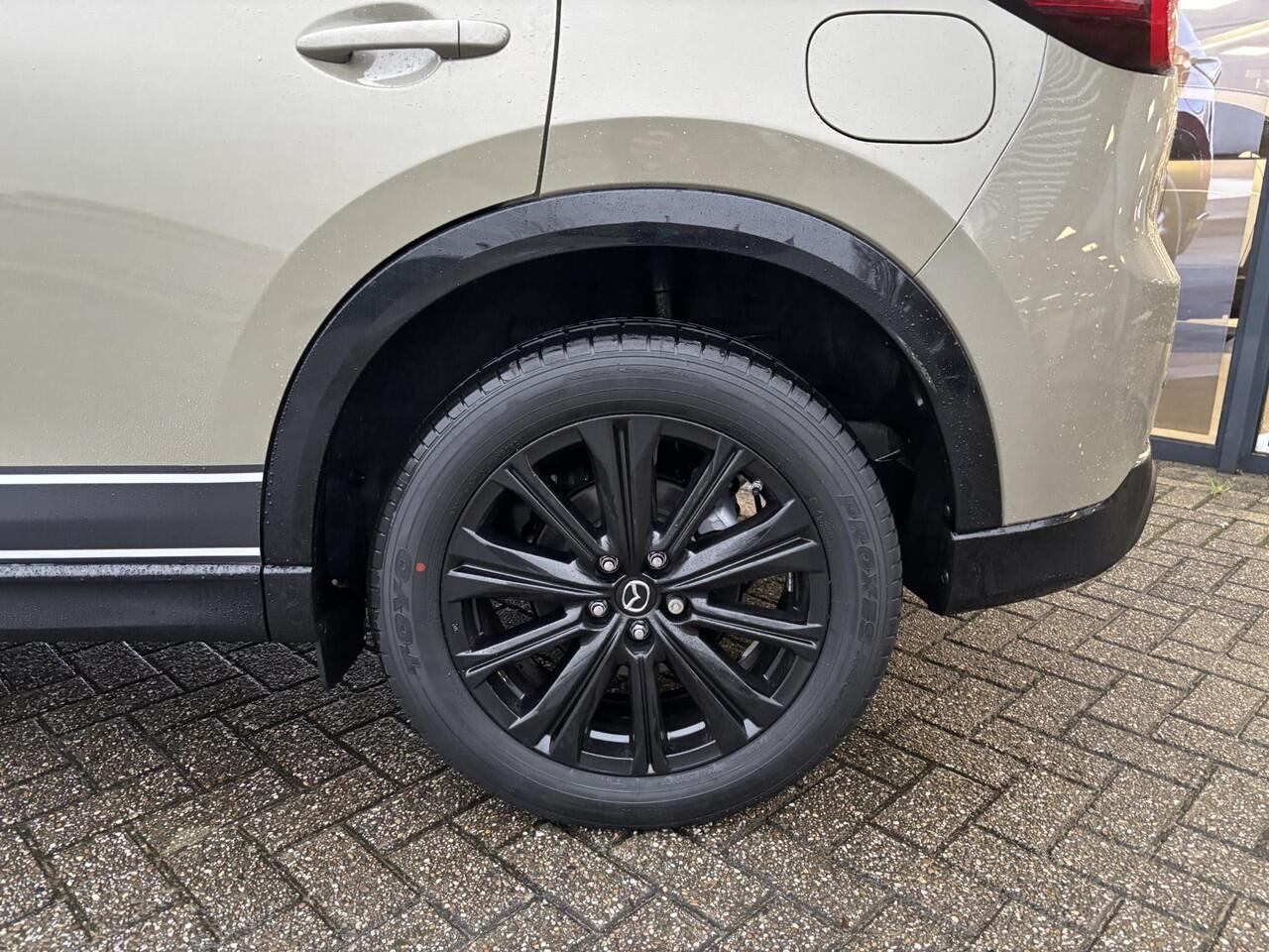 Mazda CX-5 2.0 e-SkyActiv-G M Hybrid 165 Homura , Demovoordeel ¤ 5.000-, Leder Pack, Adap.Cruise, Navi, Apple Carplay, 360 Camera, PDC, HUD, Stoelverwarming/ventilatie, 19" LMV