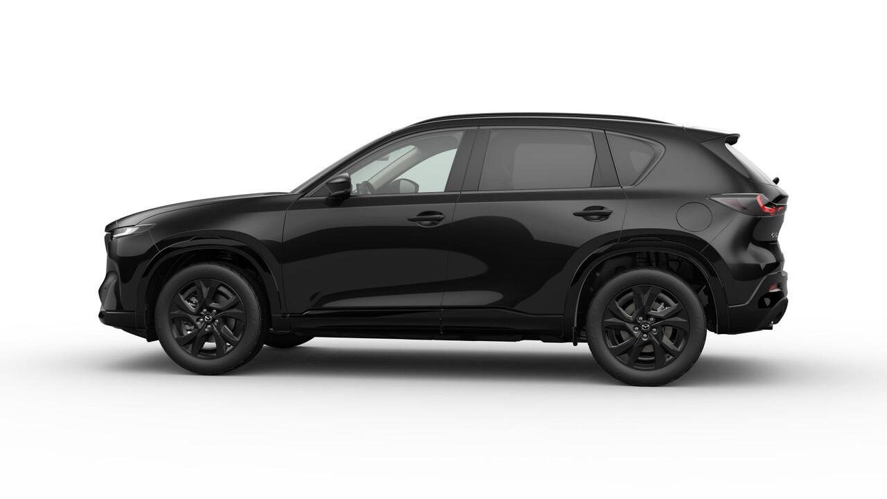 Mazda CX-5 Homura - Tan lederen interieur | 19-inch lichtmetalen velgen, Black | Alarmsysteem | Automatisch dimmende binnenspiegel met randloos design